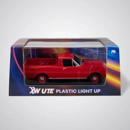 1:24 scale red XW Ford ute diecast model with light up feature by DDA Spectra Rides collectible car Australia