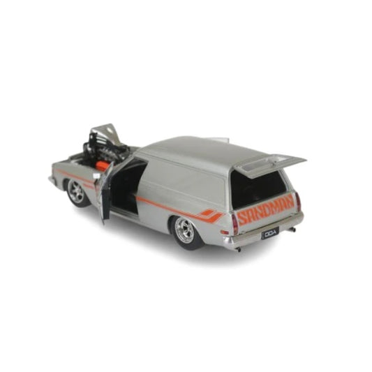 1:24 Holden HZ panel van silver supercharged LS diecast model DDA522 by DDA Collectibles Australian custom vehicle