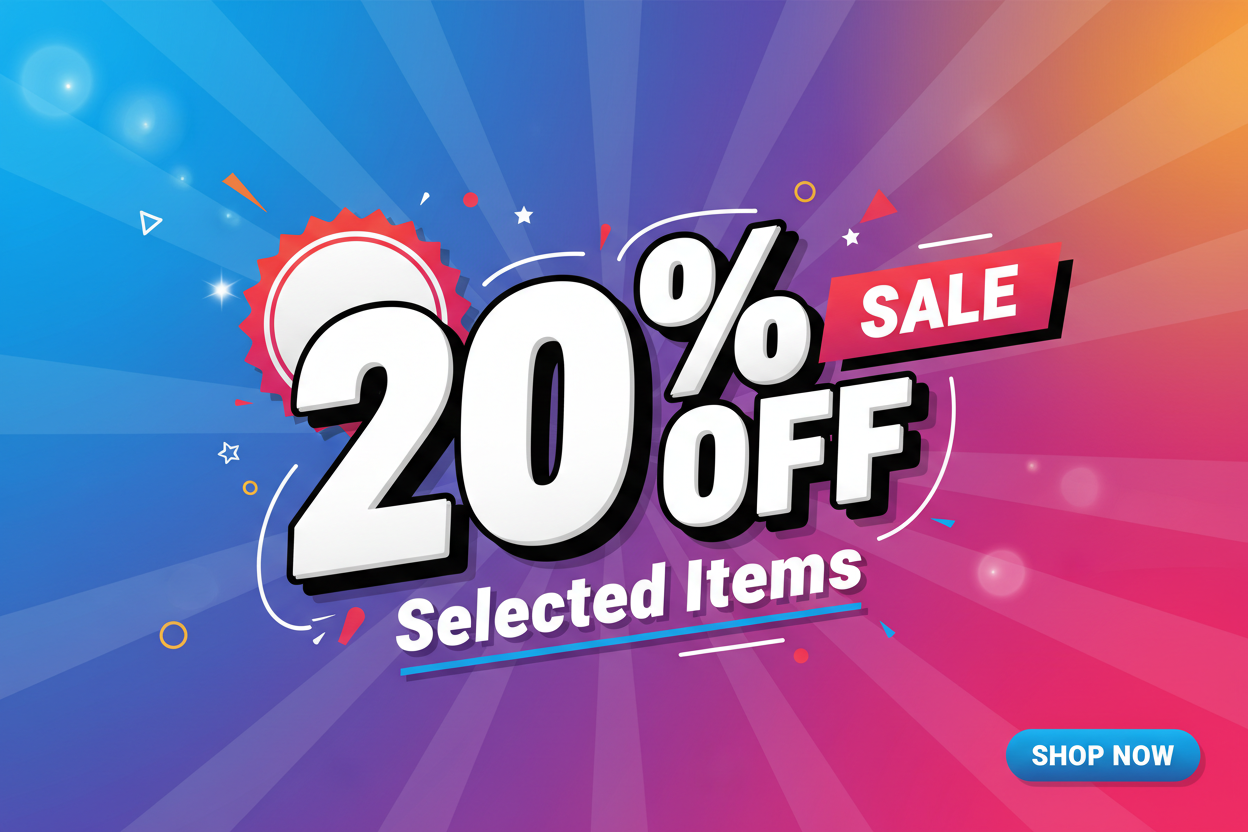 20% Sale Slideshow Banner