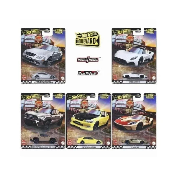 2025 Hot Wheels Premium Boulevard GJT68 C diecast car with Real Riders tyres premium 1:64 scale collectible vehicle