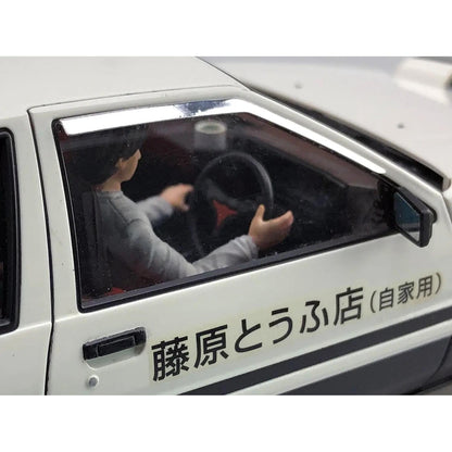 Aoshima 1/24 INITIAL-D FUJIWARA TAKUMI AE86 TRUENO (PROJECT D Ver.) with Figure