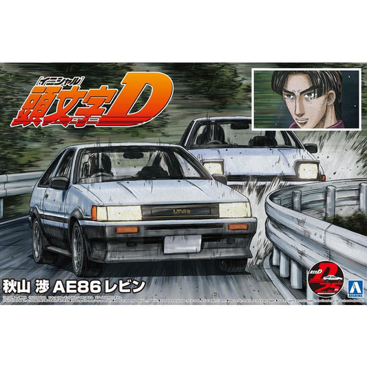 Aoshima 1/24 INITIAL-D AKIYAMA WATARU TOYOTA AE86 LEVIN