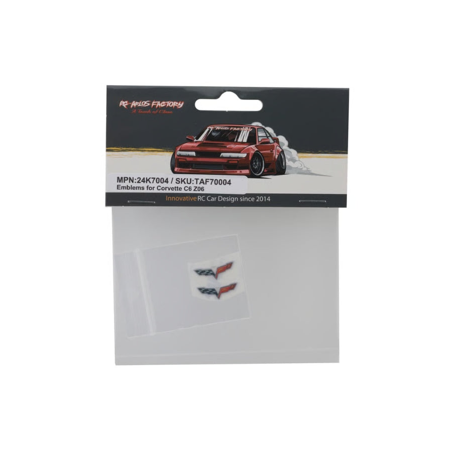 24KRC Corvette C6 Z06 Emblem Set