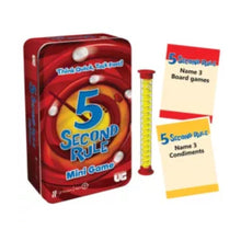 5 Second Rule Tinned Game with colourful cards and a compact tin for quick-thinking party fun on the go