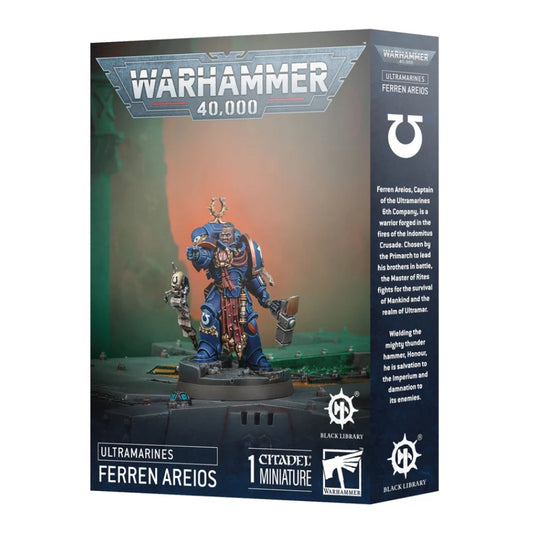 Ultramarines Ferren Areios 55-37 Warhammer 40K character miniature.