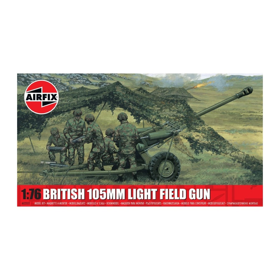 Airfix 1/76 British 105mm Light Field Gun military model kit