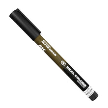 AK Interactive Real Colors Olive Drab Acrylic Paint Marker AKRCM021 for model painting and military detailing