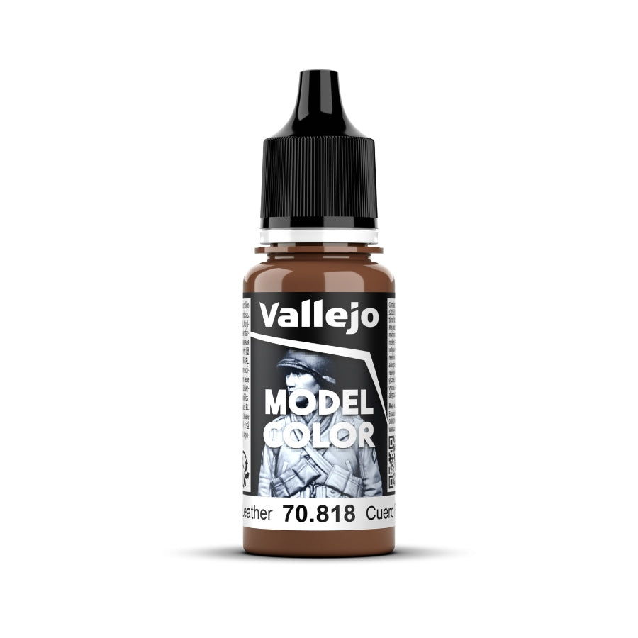 Vallejo Model Colour #161 - Red Leather - 18ml Matt Acrylic Paint