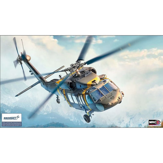 Academy 1/35 scale UH‑60M Black Hawk helicopter model kit box art showing rotor and cockpit details