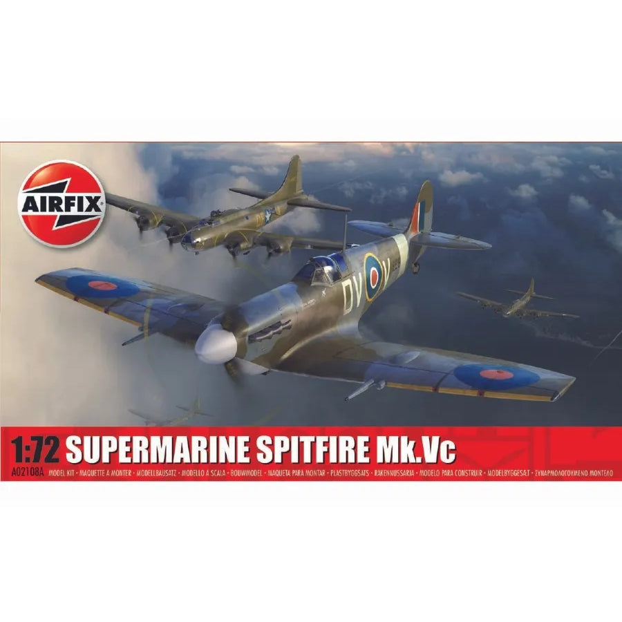 Airfix 1/72 scale model of the Supermarine Spitfire Mk.VC fighter aircraft (A02108A)