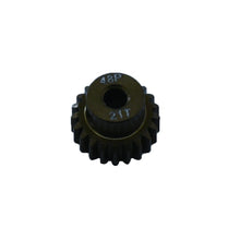 Aluminium Hard Coated 48DP Pinion Gear – precision RC upgrade part for durability and smooth performance.