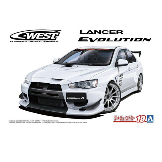 Aoshima Mitsubishi C-West Lancer Evolution X 1/24