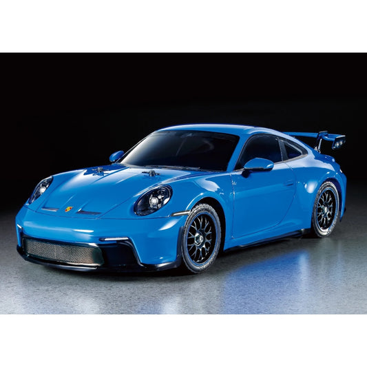 Tamiya RC 47496 Porsche 911 GT3 (992) Blue Painted Body TT-02 1:10 Assembly Kit