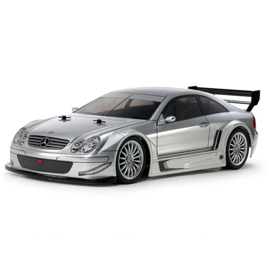 Tamiya TT-02 2002 Mercedes-Benz CLK AMG 1/10 4WD Electric Touring Car Kit (Pre-Painted Silver Body)