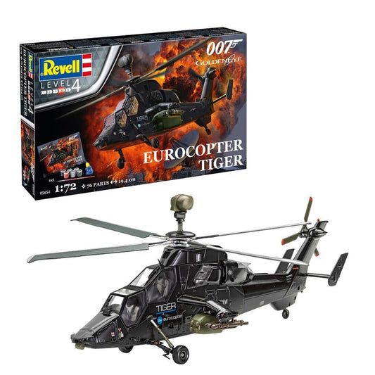 Revell 05654 Eurocopter Tiger (James Bond 007) 'GoldenEye' - Gift Set