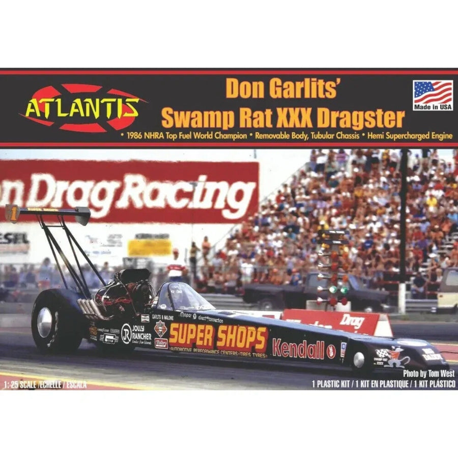 Atlantis 1/25 Don Garlits Swamp Rat XXX Dragster Plastic Model Kit