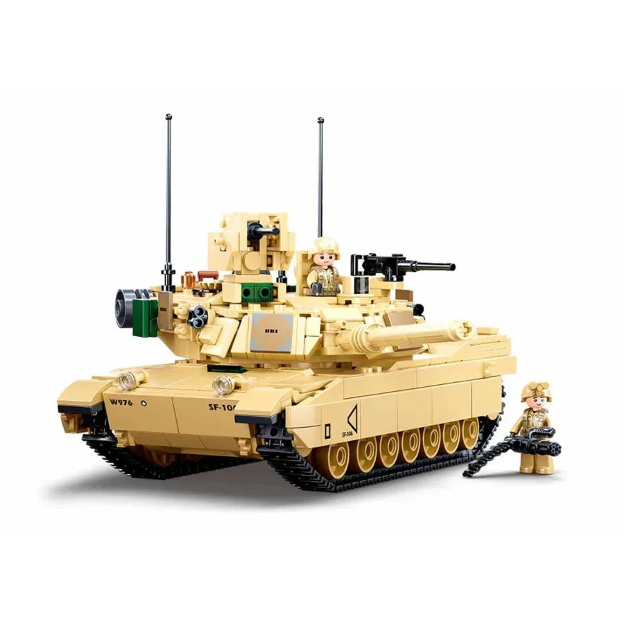 M1A2 V2 Abrams main battle tank 781 piece military building block set.