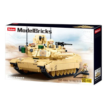 M1A2 V2 Abrams main battle tank 781 piece military building block set.