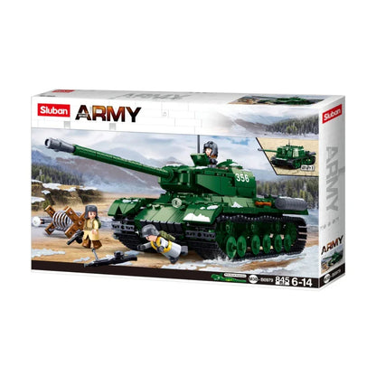 IS-2 Heavy Tank Battle of Budapest 845 piece military building block set.