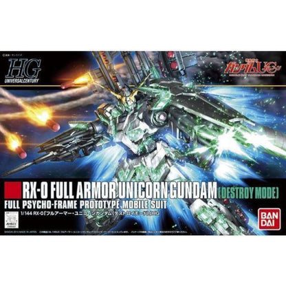 Bandai HGUC 1/144 Full Armor Unicorn Gundam Destroy Mode