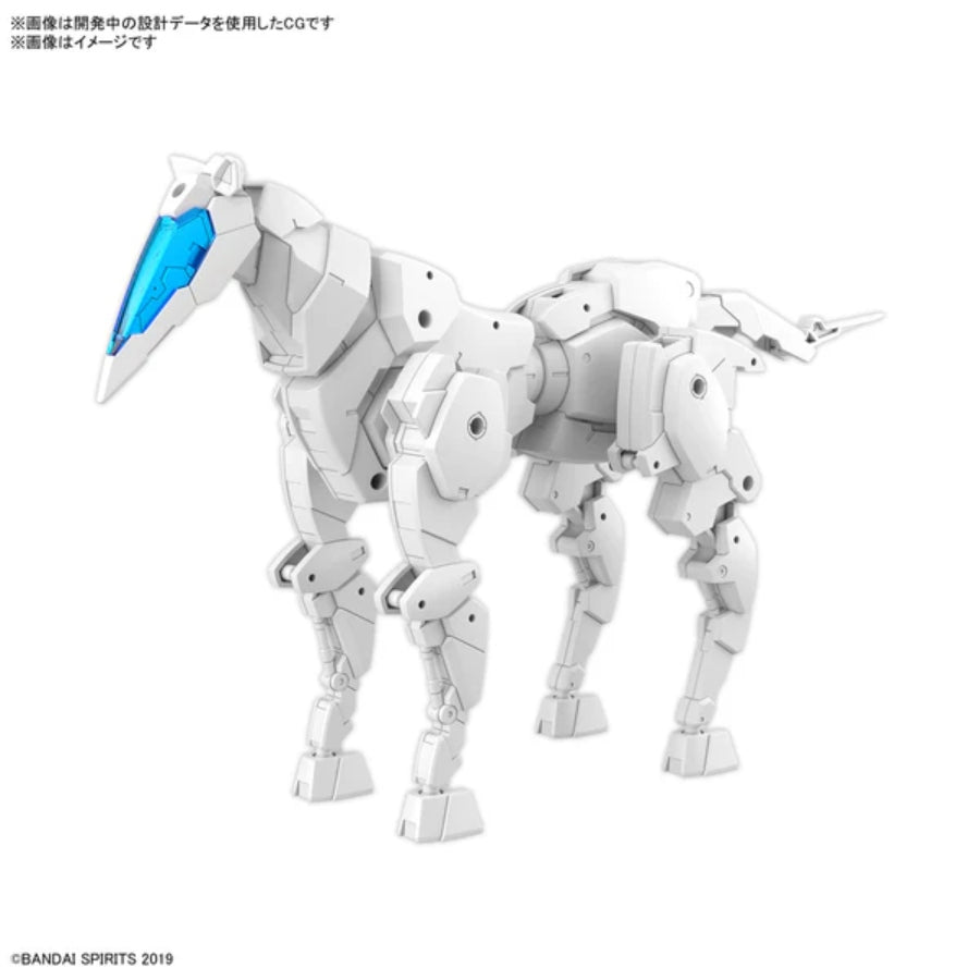 Bandai 30MM 1/144 Extended Armament Vehicle Horse Mecha Ver. [White] – expansion set for 30 Minutes Missions model kits.