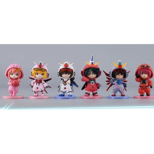 Bandai Shokugan Bnfigure Q Mobile Suit Gundam SEED Destiny Pajamars Ver. (CT234958) – chibi-style collectible figure, sold individually at random.