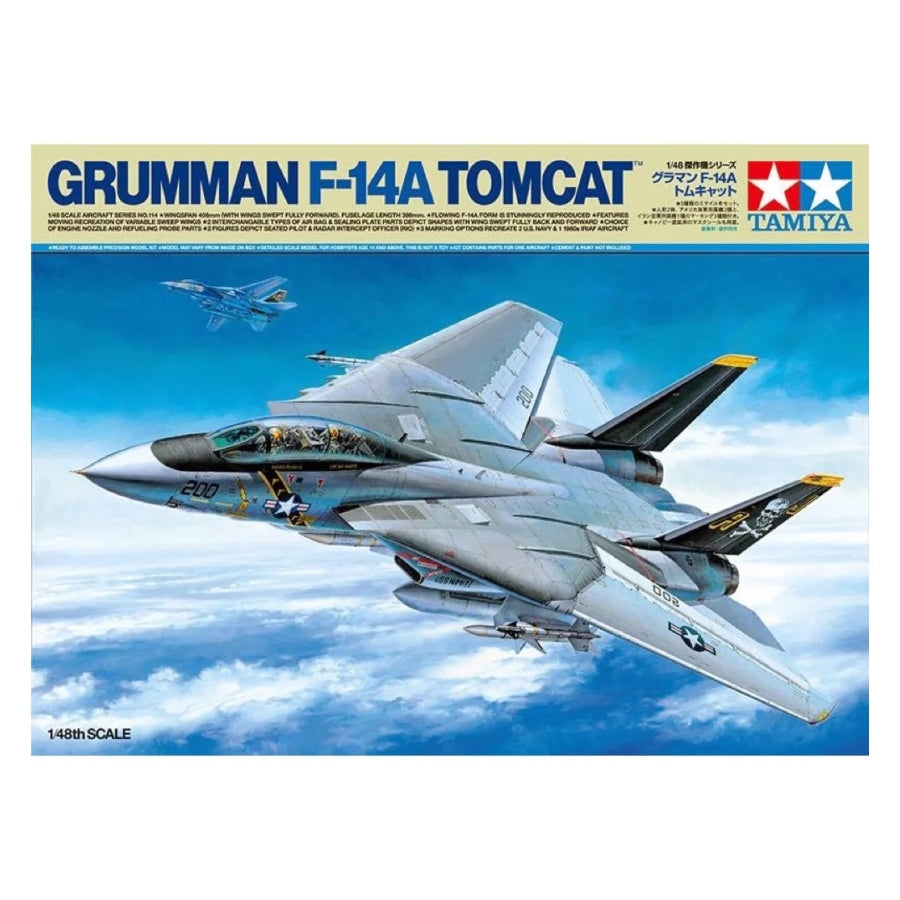 Tamiya Grumman F-14A Tomcat 1:48 Plastic Model Kit