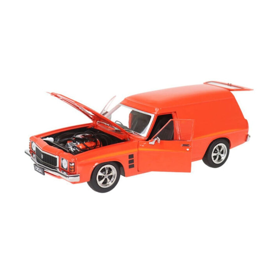 DDA 1:24 Mandarin Red 1975 HJ Holden classic diecast model car.