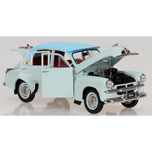 DDA 1:24 1953 FJ Holden Sedan two tone blue diecast model car.