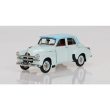 DDA 1:24 1953 FJ Holden Sedan two tone blue diecast model car.