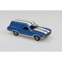 DDA 1:32 Ford XC Panel Van dark blue with white stripes diecast model car.