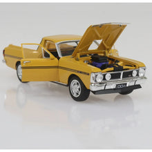 DDA 1:24 Yellow Ochre 1971 XY GTHO Ford Falcon Ute diecast model car.