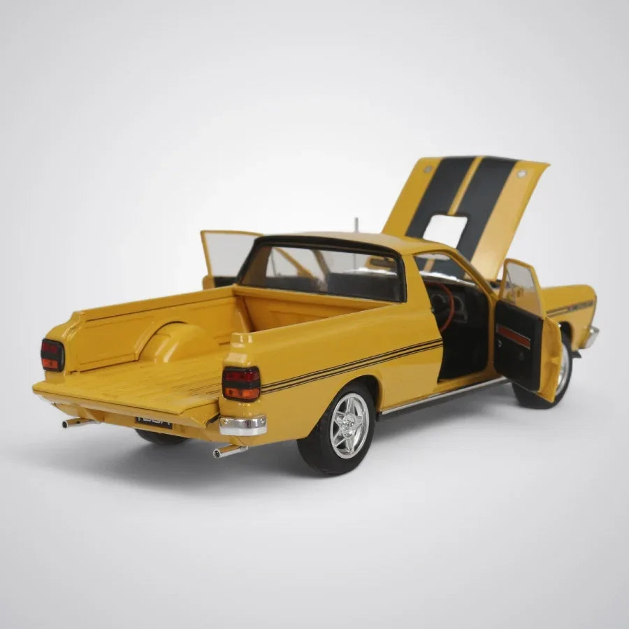 DDA 1:24 Yellow Ochre 1971 XY GTHO Ford Falcon Ute diecast model car.
