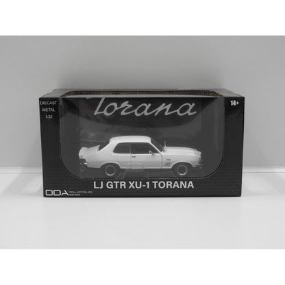 DDA 1:32 LJ Torana GTR XU-1 white classic diecast model car.