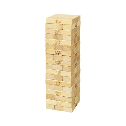 Hasbro Classic Jenga Game wooden block stacking tower set.
