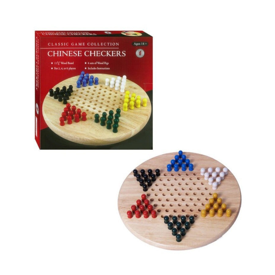 Chinese Checkers Classic Game Collection with colourful peg pieces