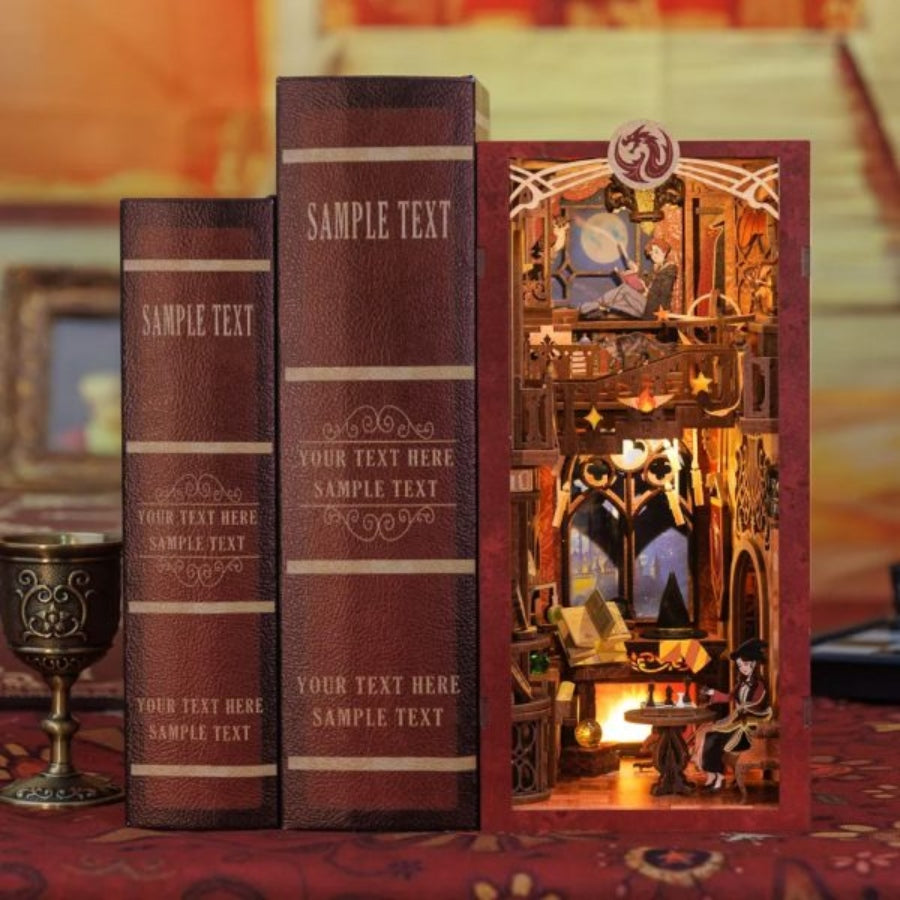 Cutebee Flame Common Room DIY book nook miniature kit.