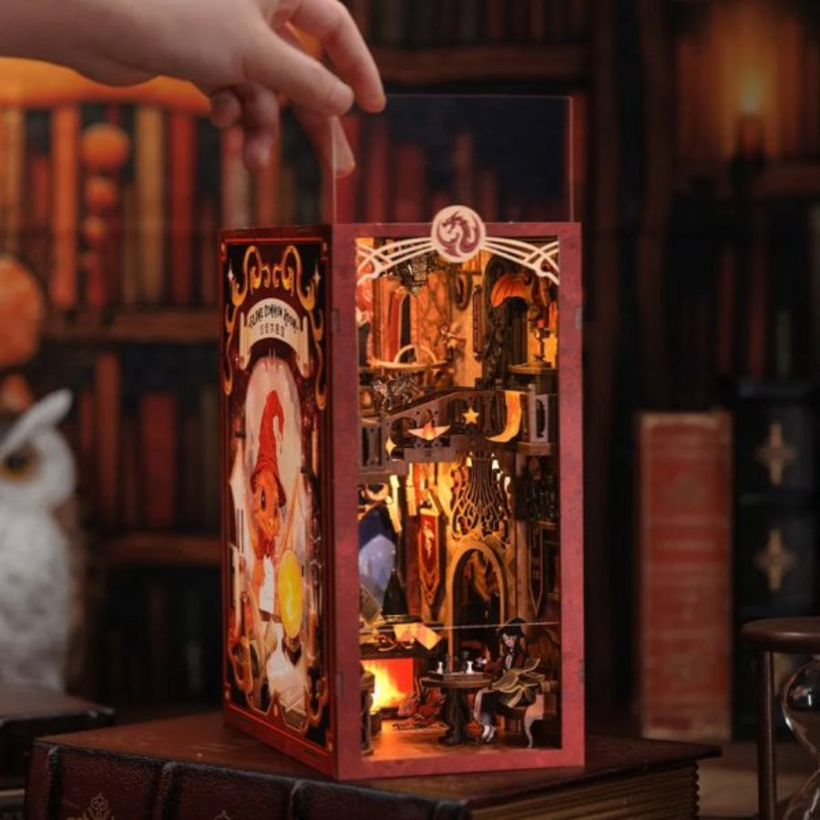 Cutebee Flame Common Room DIY book nook miniature kit.