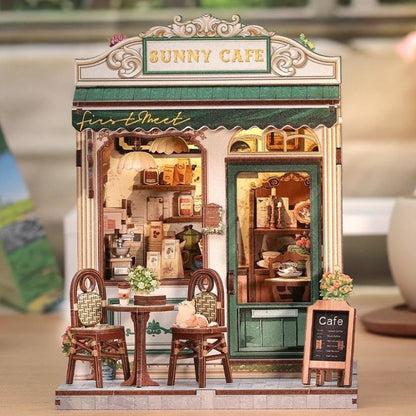 Cutebee Sunny Cafe DIY book nook miniature kit.