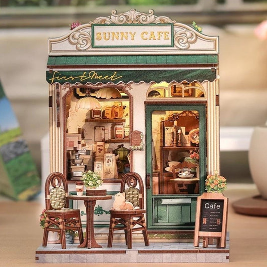 Cutebee Sunny Cafe DIY book nook miniature kit.