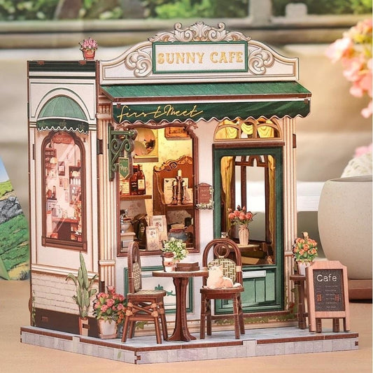 Cutebee Sunny Cafe DIY book nook miniature kit.