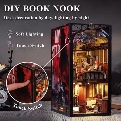 Cutebee Train Mystery Case DIY Book Nook miniature railway-themed diorama craft kit.