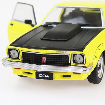 1:24 A9X Torana 308 factory yellow diecast model car DDA 807 Holden Australian muscle car collectible