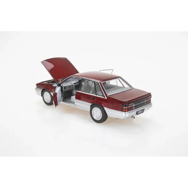 1:24 Holden VL Calais red and silver diecast model car DDA702 by DDA Collectibles Australian classic vehicle