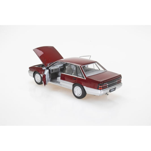 1:24 Holden VL Calais red and silver diecast model car DDA702 by DDA Collectibles Australian classic vehicle