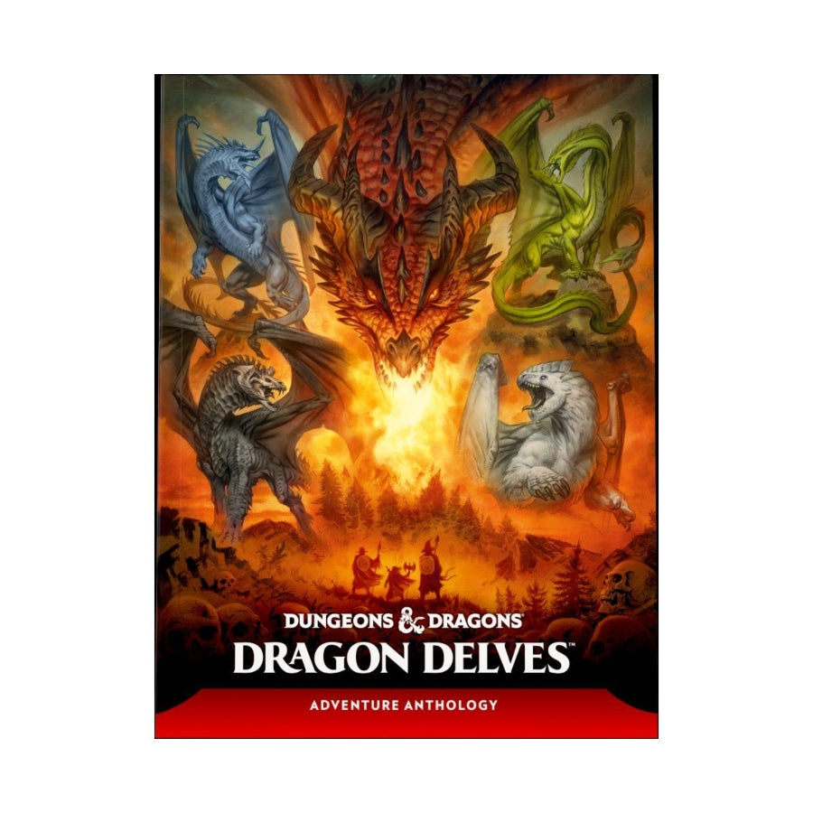 Dungeons & Dragons Dragon Delves: An Adventure Anthology (257752) – tabletop RPG book with dragon-themed adventures.