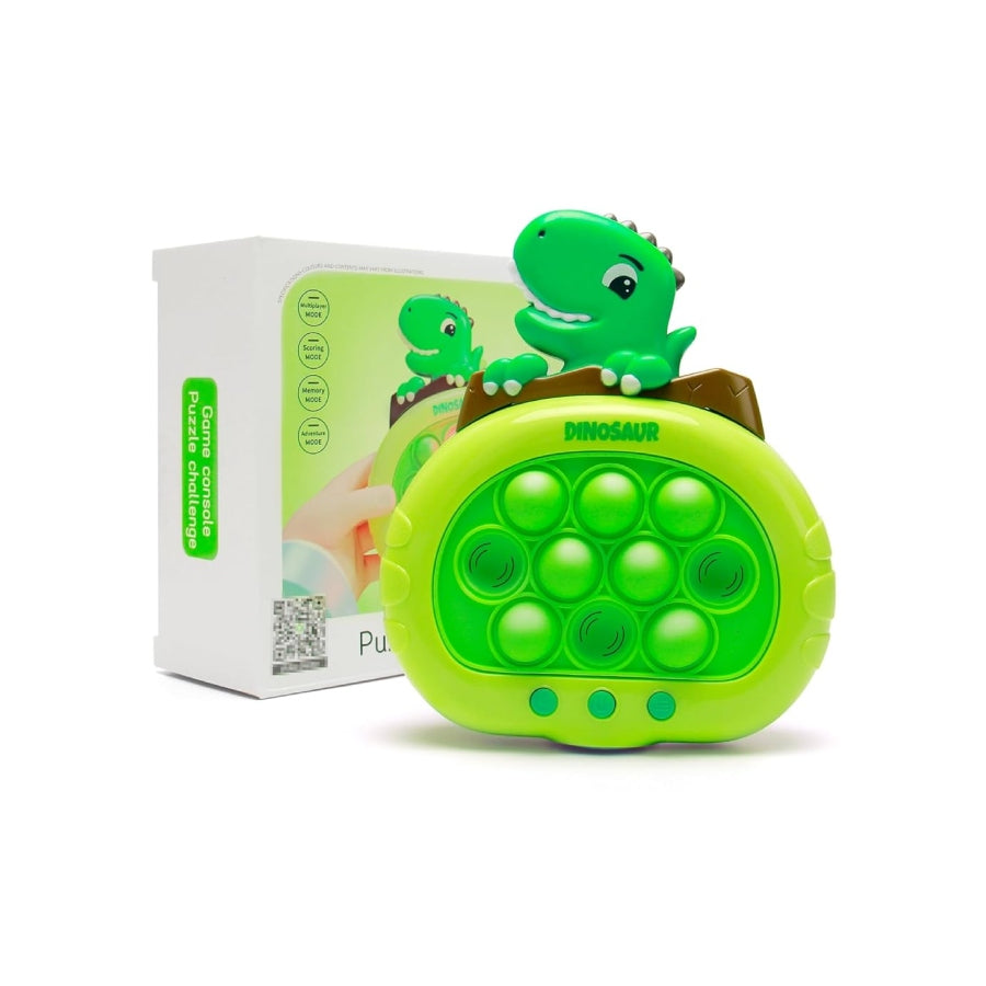 Push Pop Puzzle Game Machine – colourful interactive sensory toy with lights, sounds & pop bubbles for fun and learning.