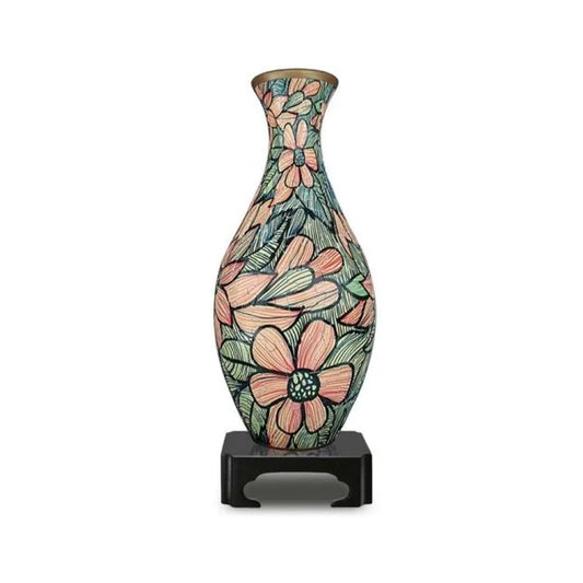 3D Puzzle Vase Beautiful Seamless Flowers