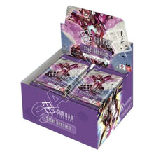 Gundam Card Game Booster Display GD03. Booster box with multiple packs to expand your Gundam trading card collection.
