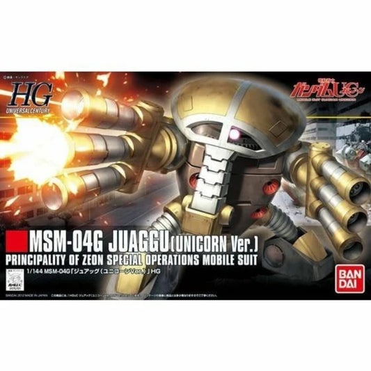 Bandai HGUC 1/144 MSM-04G Juaggu (Unicorn Ver.) Plastic Model Kit Display